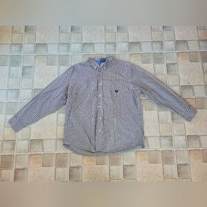 Men's Chaps Easy Care Long Sleeve Button Down Shirt Size XXL